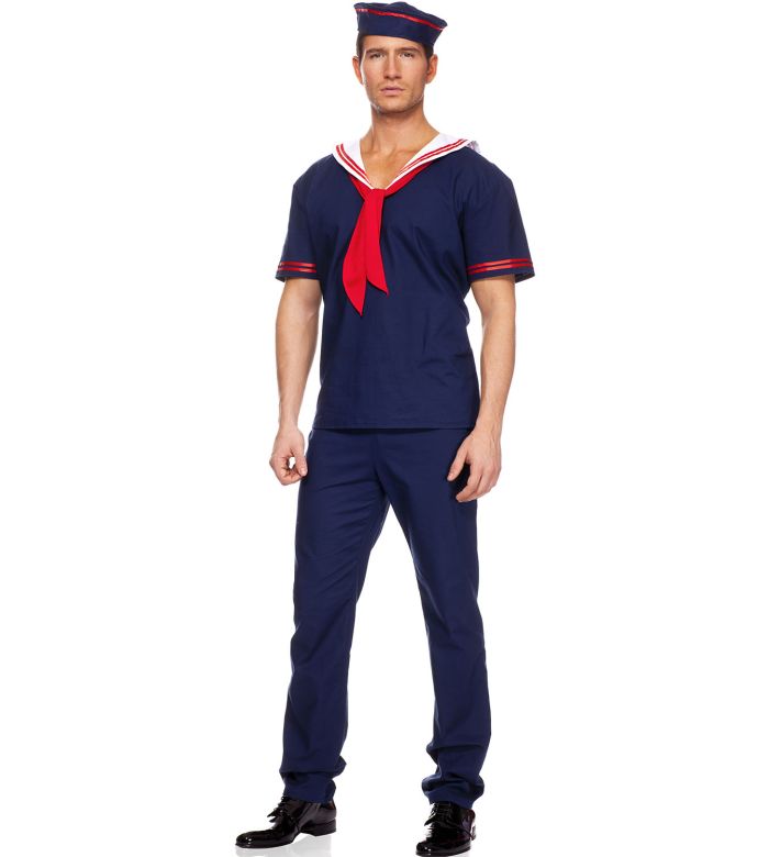 Music Legs The Mens Ahoy Sailor Costume Is A Three Piece Set That